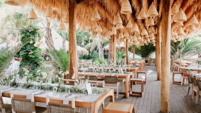 wedding in greece tables