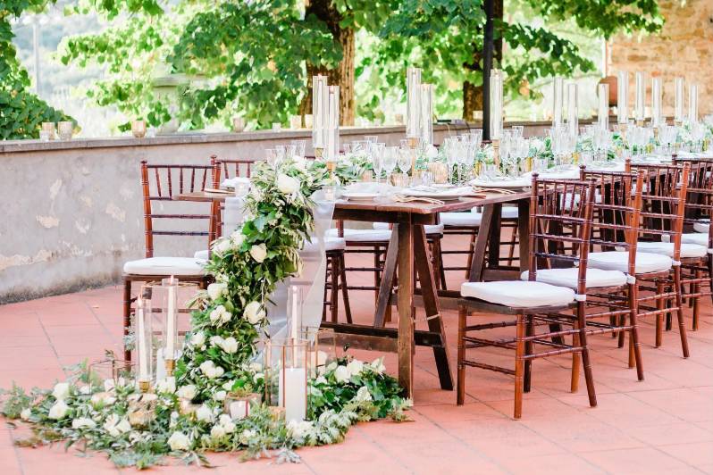 greece wedding table decorations