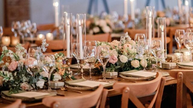 greece wedding table decorations