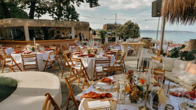 greece wedding table decorations