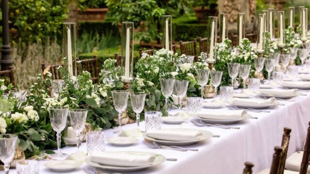 greece wedding table decorations