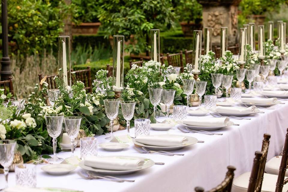 greece wedding table decorations