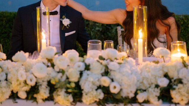 table at greek wedding