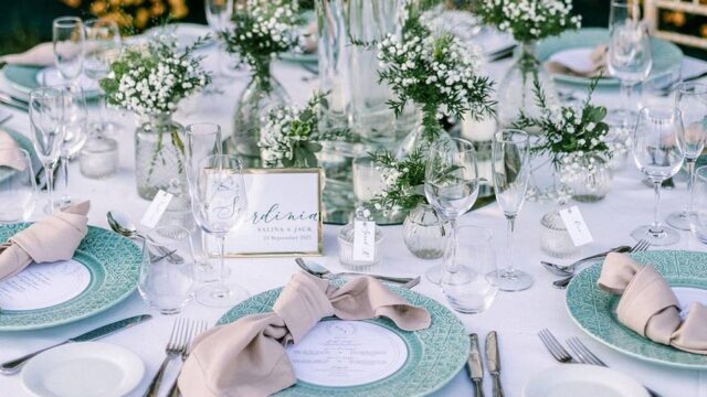 greece wedding table
