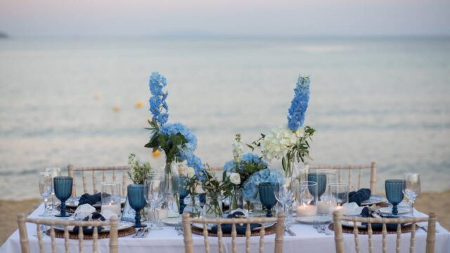 greece wedding table