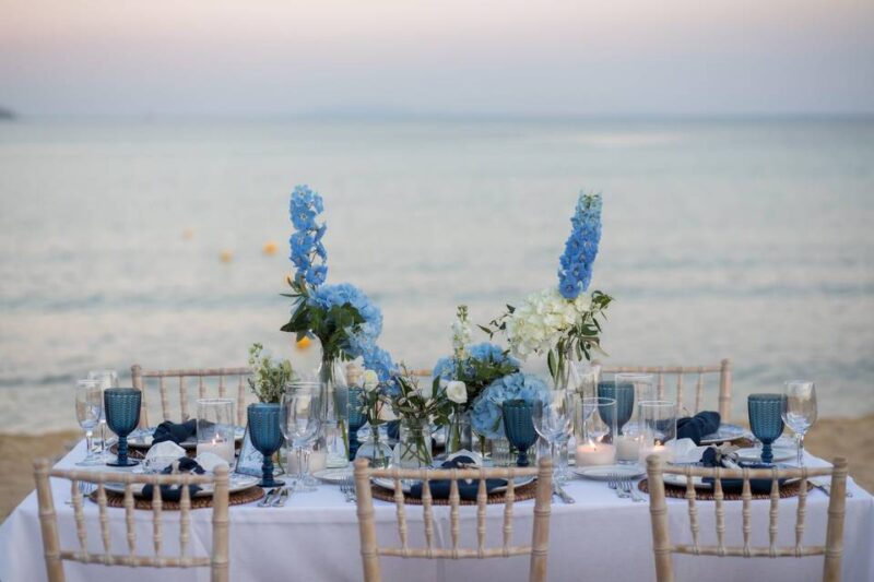 greece wedding table