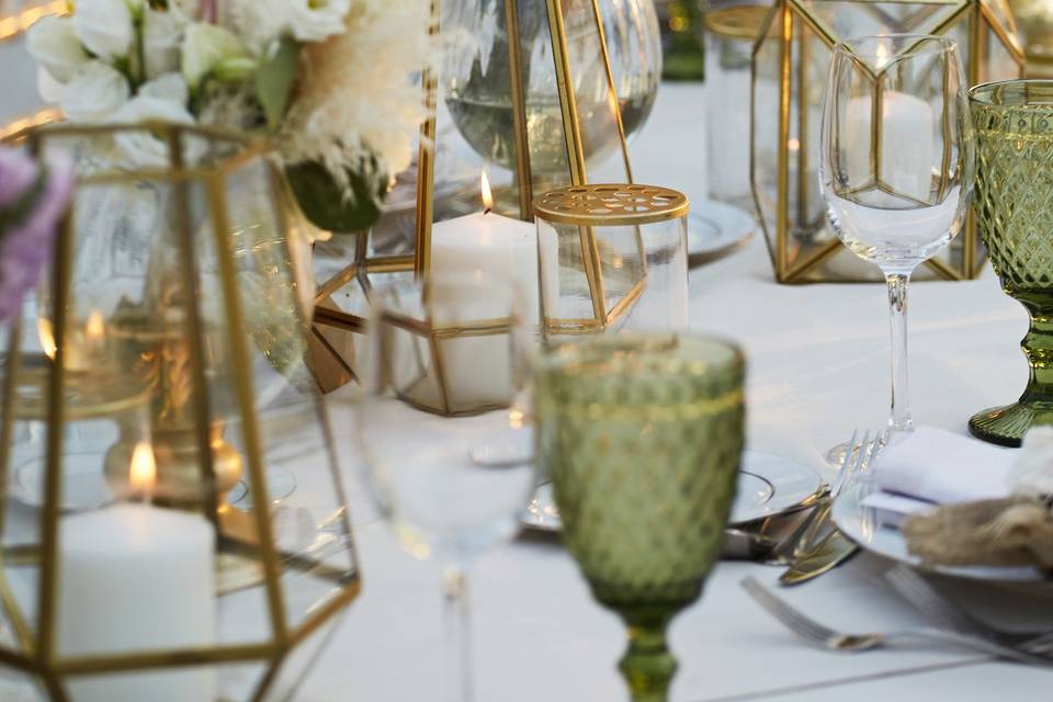 wedding table decorations