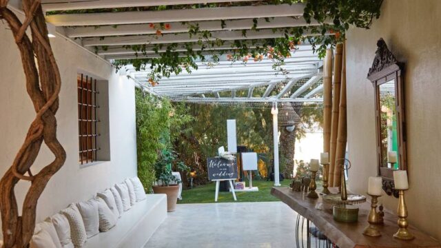 wedding entrance area