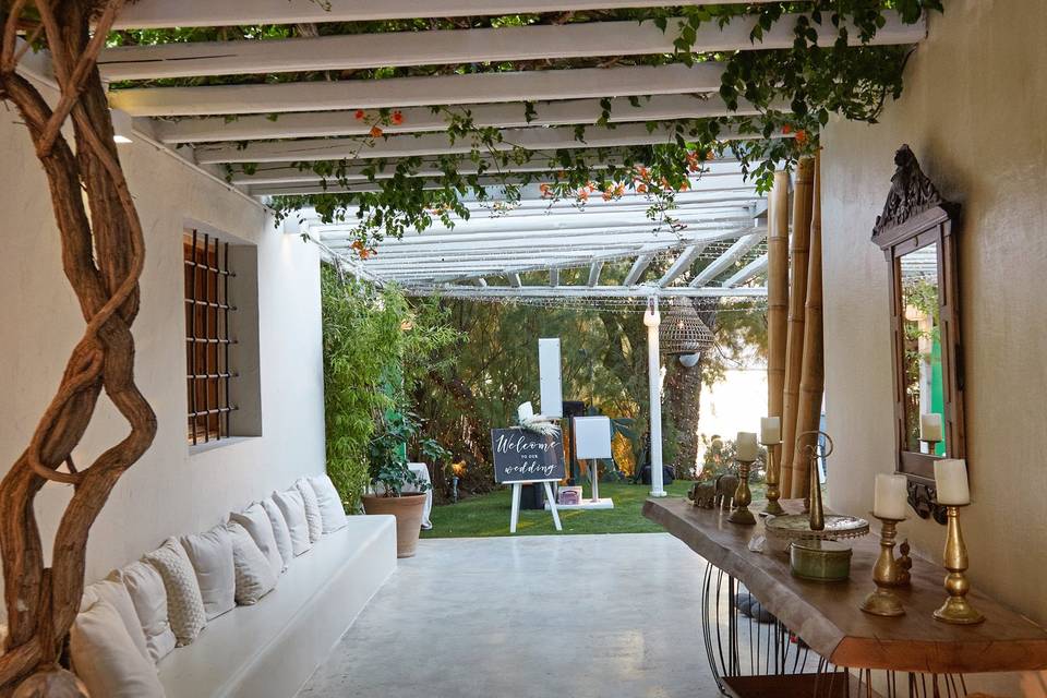 wedding entrance area