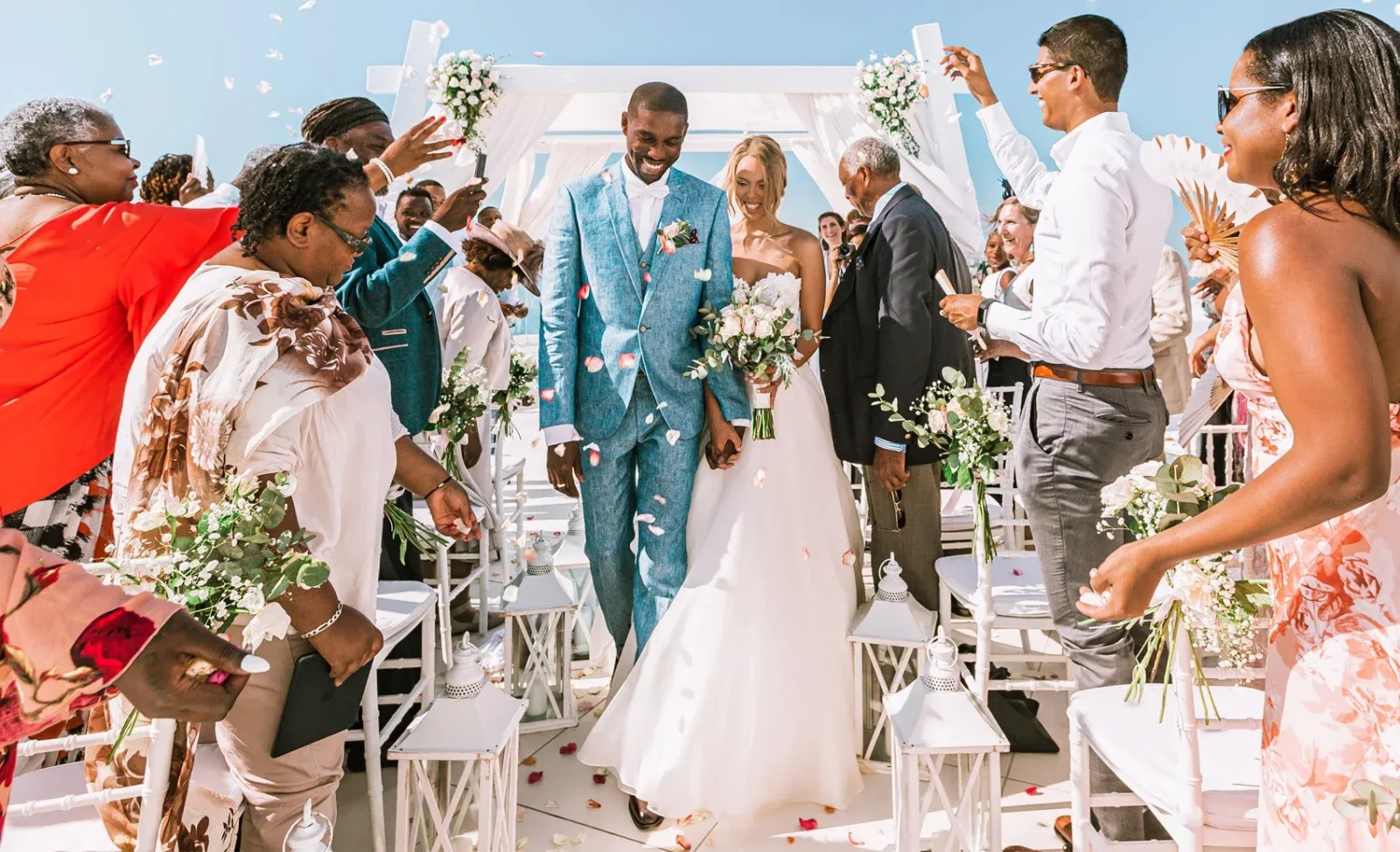 santorini candid wedding