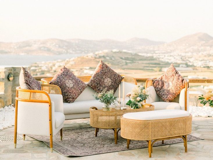 Greek island wedding villa mira on Paros island