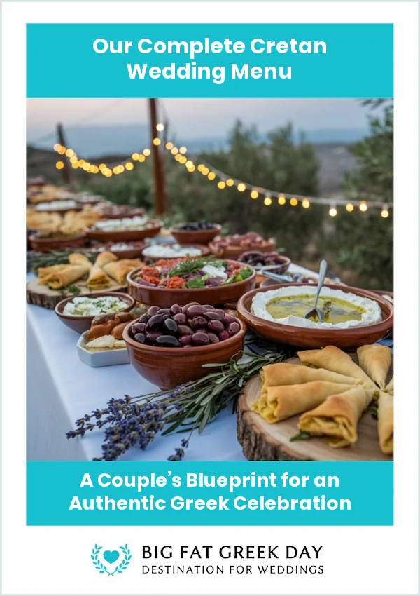 Our Complete Cretan Wedding Menu guide cover