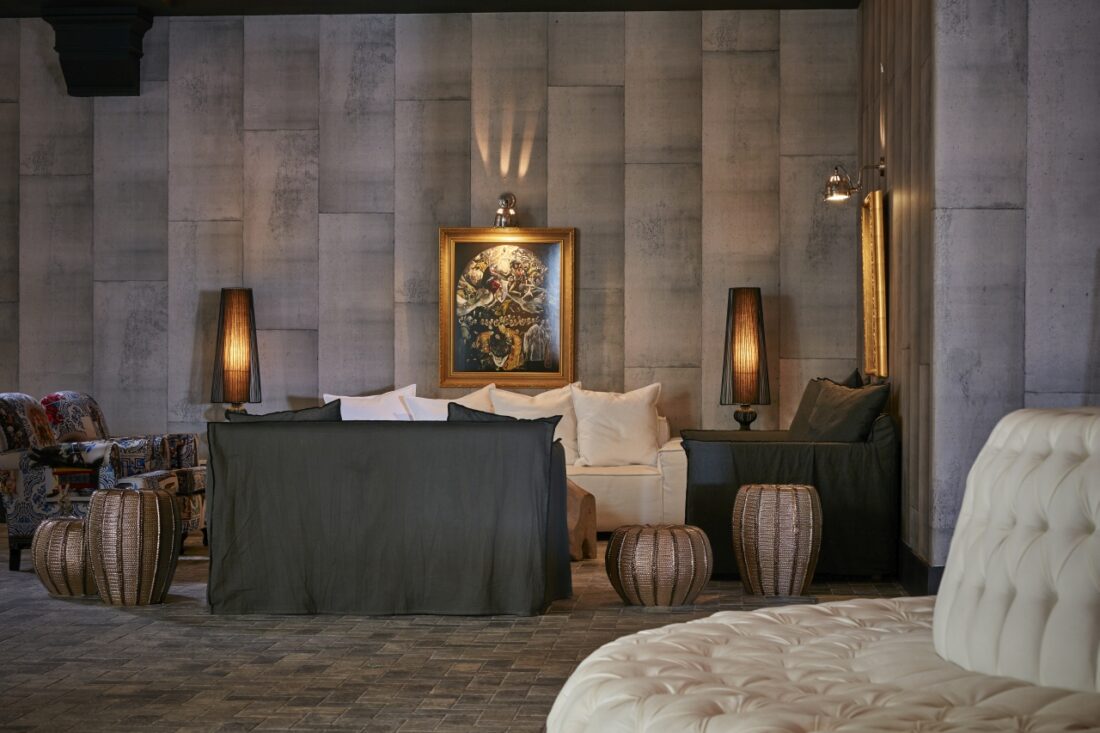 Suite interior at Royal Myconian resort, Elia Beach, Mykonos