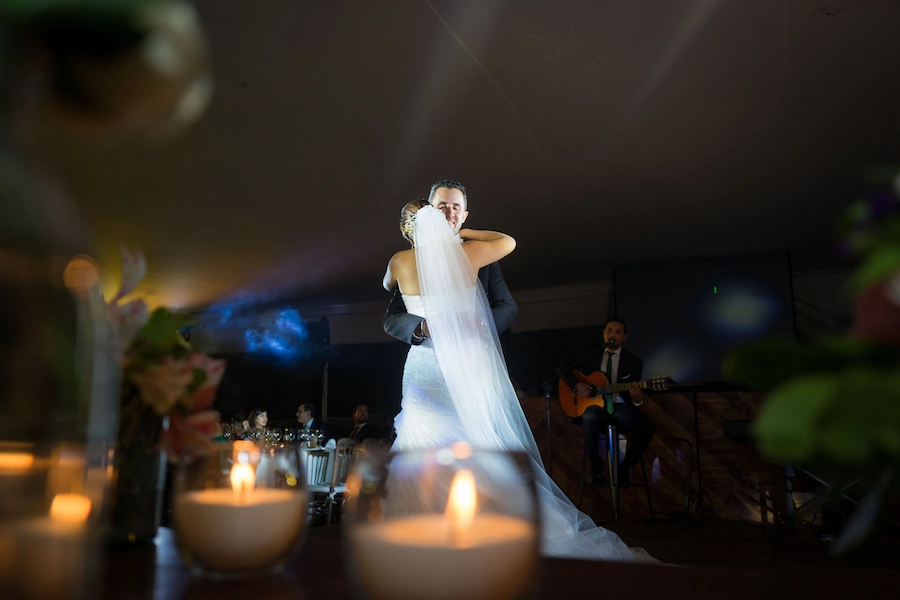 couple at a greek wedding first dance