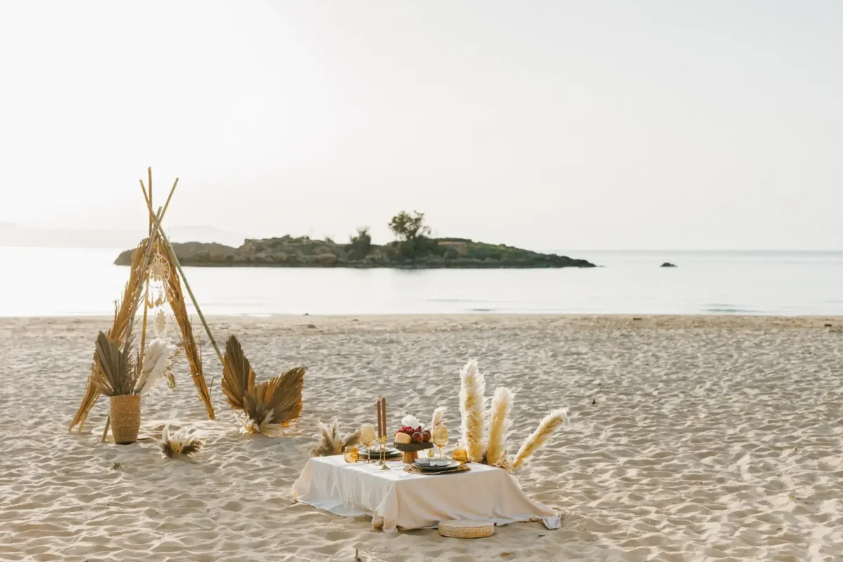 Wedding Tales Crete, homepage boho table setting